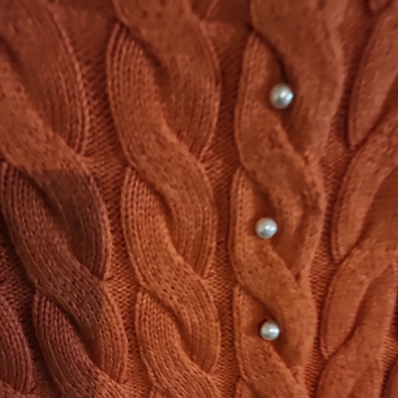 Naadam Pearl Button Cable Knit Skirt Nectar Size S - Picture 4 of 5